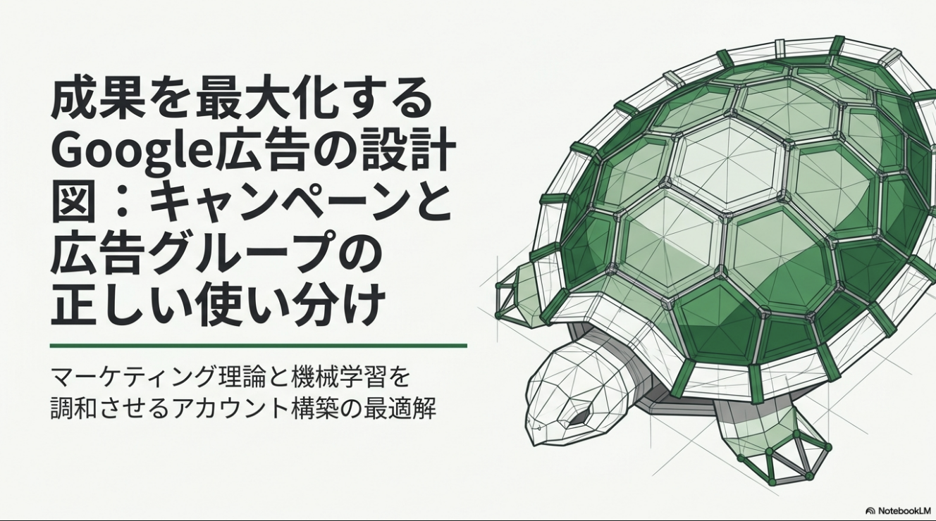 Google広告のキャンペーン・広告グループの組み方資料の表紙
